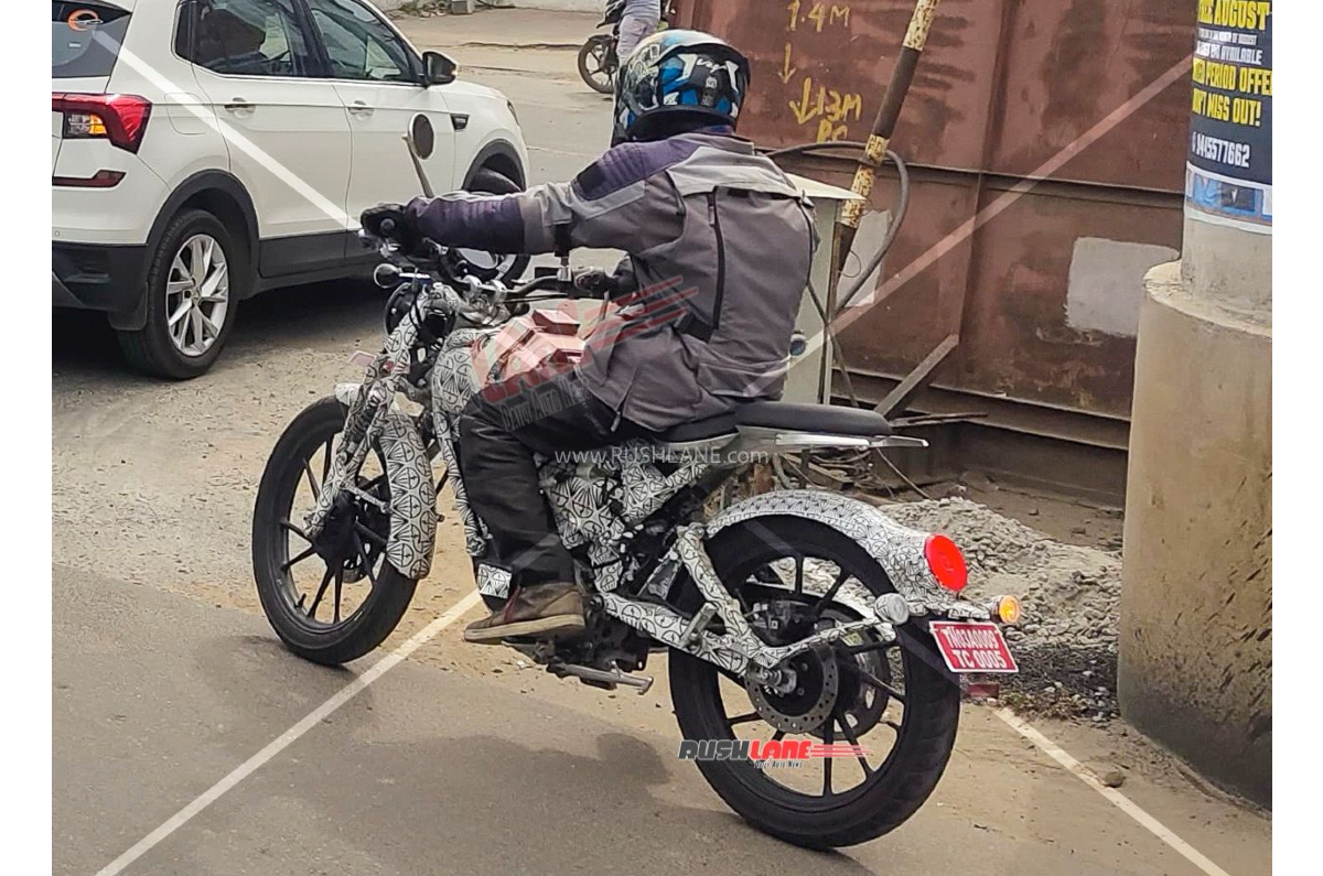 Royal Enfield Flying Flea C6 electric motorcycle spotted testing